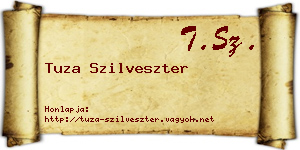 Tuza Szilveszter névjegykártya